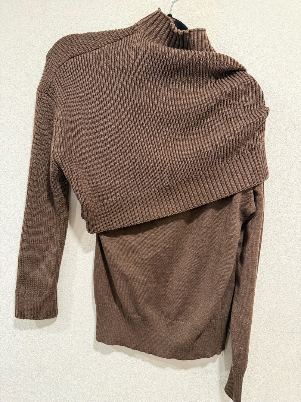 Patchwork Layered Ribbed Knit Sweater - Picture 1 of 6